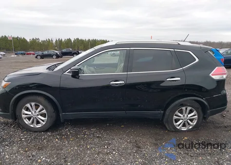 2015 Nissan Rogue Sv z USA, uszkodzony, nr VIN KNMAT2MT7FP582805